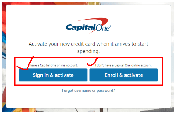 Activate Capital One Credit Card